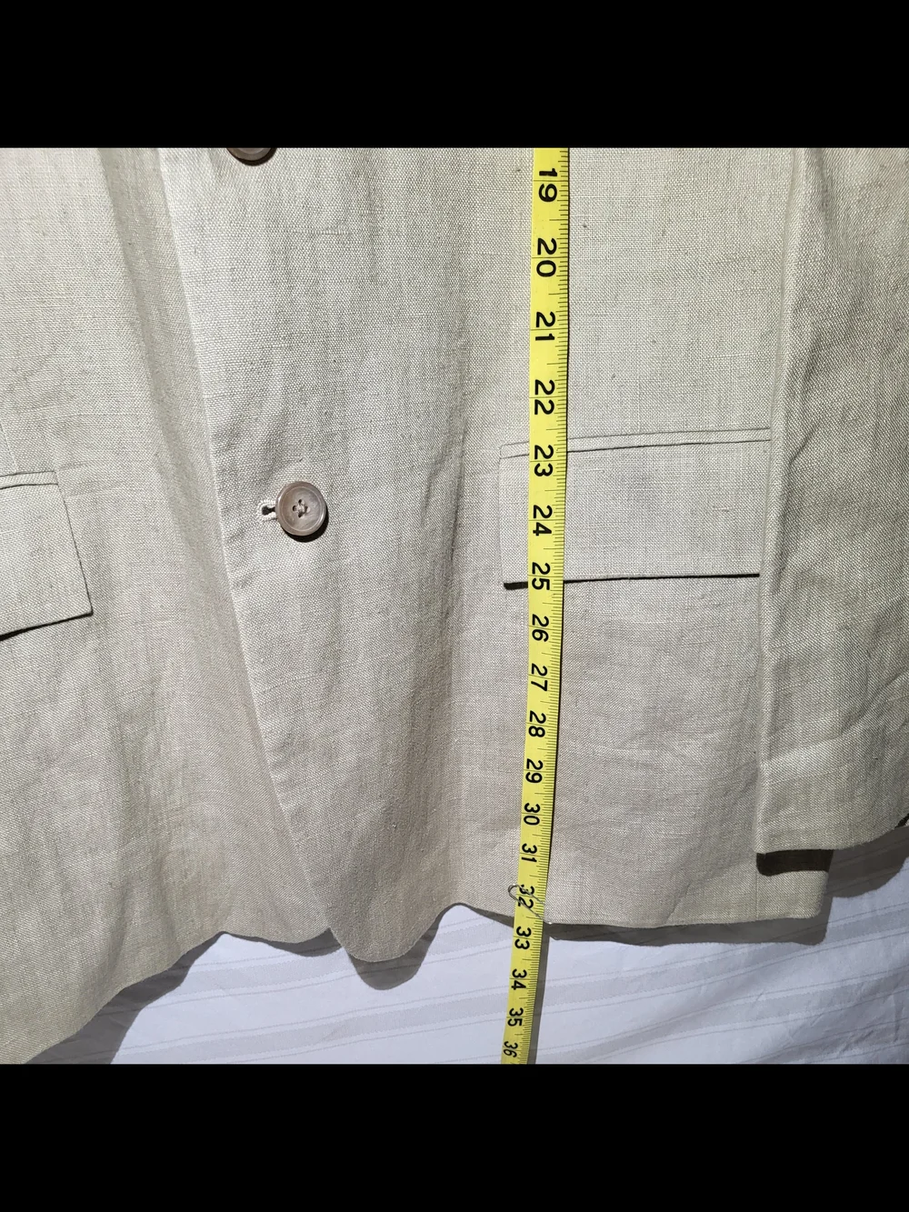 J. Crew Men's Light Beige 100% Linen Sport Coat Blazer